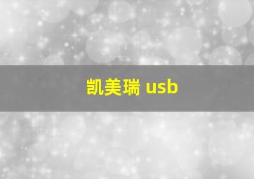 凯美瑞 usb